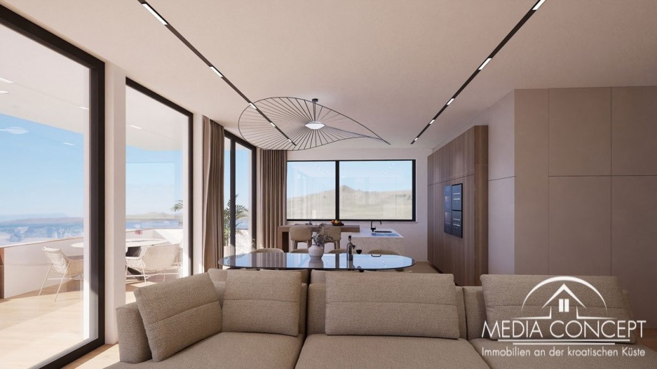 Penthouse in erste Reihe zum Meer, Zadar, Foto 10