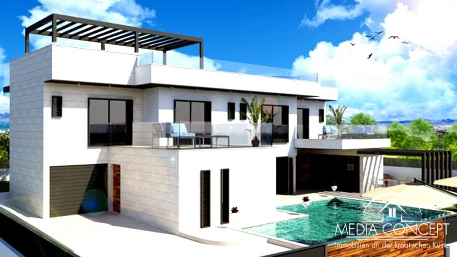 Bauland mit zwei Genehmigungen für Luxusvillen – 1.622 m², Investitionsmöglichkeit, Zadar, Foto 5