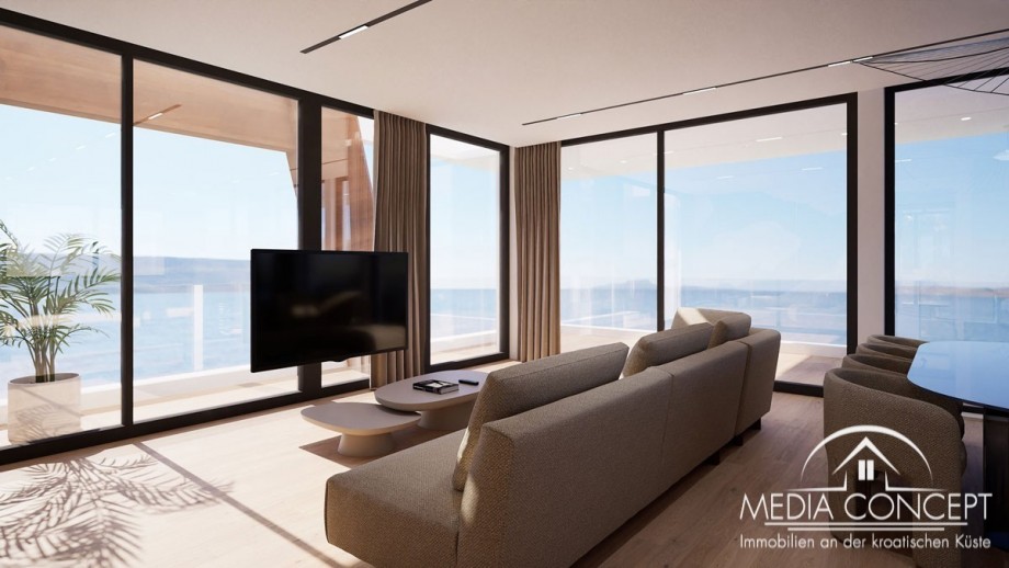 Penthouse in erste Reihe zum Meer, Zadar, Foto 9