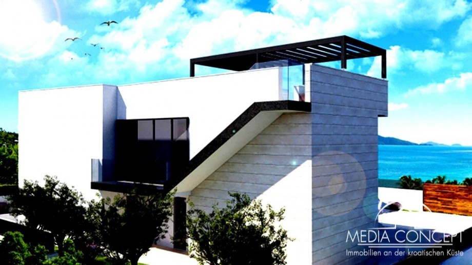 Bauland mit zwei Genehmigungen für Luxusvillen – 1.622 m², Investitionsmöglichkeit, Zadar, Foto 6
