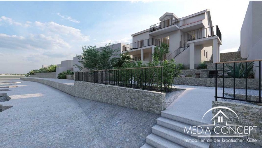 Villa mit drei Appartement in der 1. Reihe zum Meer, Trogir, Foto 2