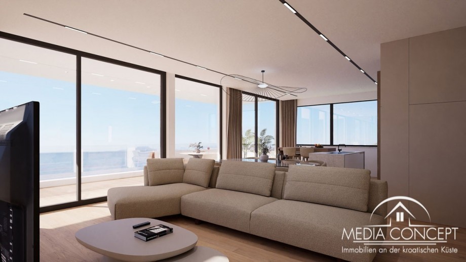 Penthouse in erste Reihe zum Meer, Zadar, Foto 8