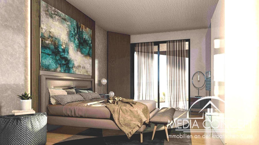 Moderne Wohnung S1 in einem luxuriösen Neubau in Sukošan, Sukošan, Foto 7