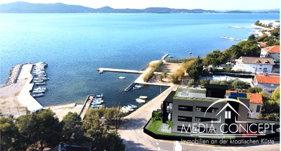 Moderne Wohnung im Erdgeschoß erste Reihe am Meer, Zadar, Foto 1