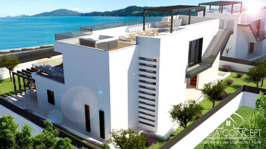 Bauland mit zwei Genehmigungen für Luxusvillen – 1.622 m², Investitionsmöglichkeit, Zadar, Foto 7