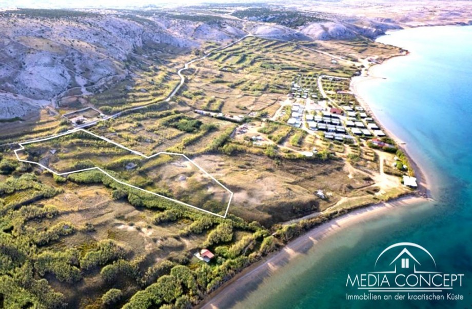 Landwirtschaftliche Fläche die laut Nutzung für ein Camp vorgesehen ist, otok Pag, Foto 2