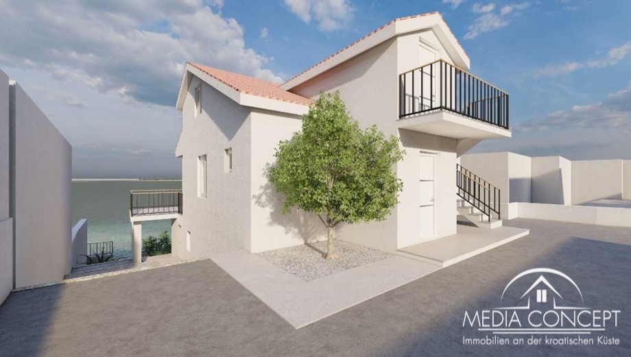 Villa mit drei Appartement in der 1. Reihe zum Meer, Trogir, Foto 30